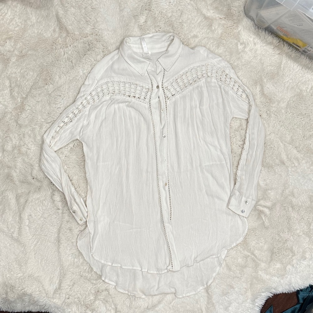 Rush Button Down Knit Long Sleeve Shirt